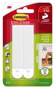 PIC HANGING STRIP WHT XL 20LB 