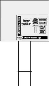 LAWN SIGN BLANK 20X24IN PLST  
