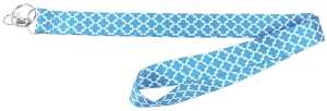 LANYARD W/ASST BLUE 1IN       