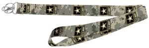 LANYARD W/LICENSED ARMY 1IN   