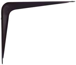 BRACKET SHELF BLACK 4X5 IN    