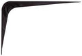 BRACKET SHELF BLACK 6X8IN     