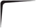 BRACKET SHELF BLACK 8X10IN    