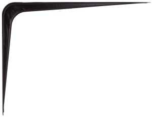 BRACKET SHELF BLACK 8X10IN    