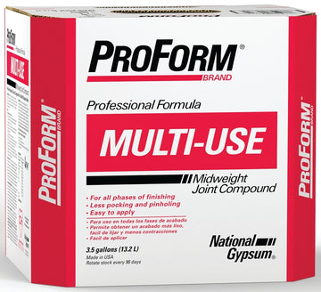 Proform JT0087 Multi-Use Joint Compound, Paste, Gray, 3.5 gal