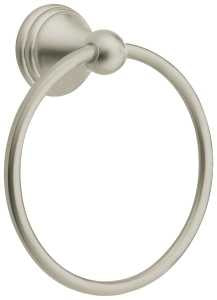 RING TOWEL UNIV BRUSH NICKLE  