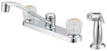 FAUCET KTCHN 2KNOB CLR/CHM 8IN