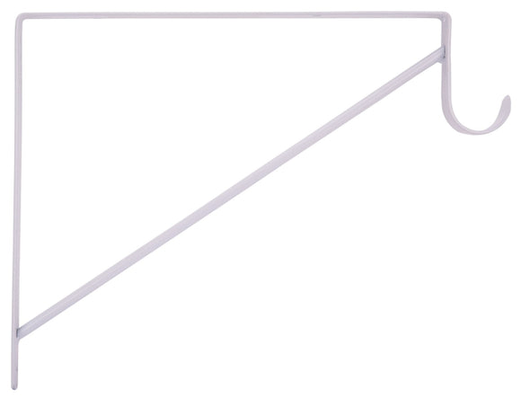 ProSource 21019PH-PCB-PS Heavy-Duty Shelf and Rod Bracket, 220 lb, 13 in L, 9-3/4 in H, Steel, White