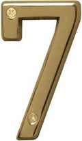 NUMBER HOUSE 7 SB 4IN POL BRS 