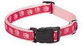 PAWPRINT COLLAR TT PINK 6-10IN