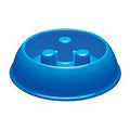 SLOW FEEDER BOWL PLST BLU 40OZ