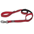 REFLEC DBL-HNDL LEASH RED 6FT 
