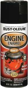 PAINT SPRY ENGINE GLO BLK 12OZ
