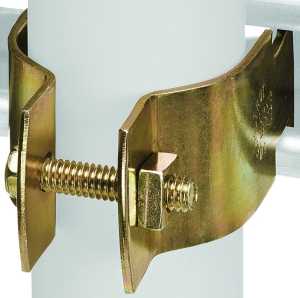CLAMP UNIV STL GOLD/GALV 1-1/4