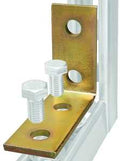 BRACKET 90 DEG GOLD/GALV 4HOLE
