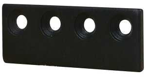 ADAPTER CONN MATTE BLK 3-1/8IN