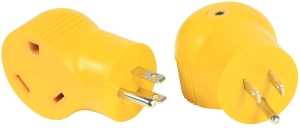 ADAPTER 15M/30F 90DEG 125VOLT 