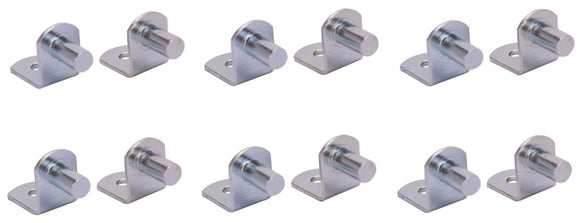 ProSource 25233ZCH-PS Shelf Support 20 lb, Steel, Silver, Riveted Pin Mounting