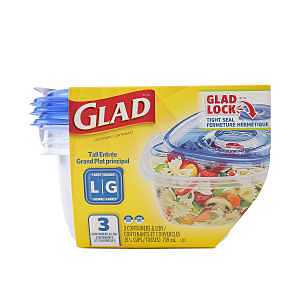 TALL ENTREE CTNR SQ CLR L 42OZ