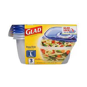 DEEP DISH CTNR RECT CLR L 64OZ
