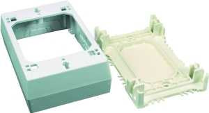 1-3/8IN WHT DEEP OUTLET BOX   