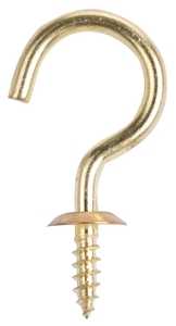 HOOK CUP SOLID BRASS 1-1/2IN  