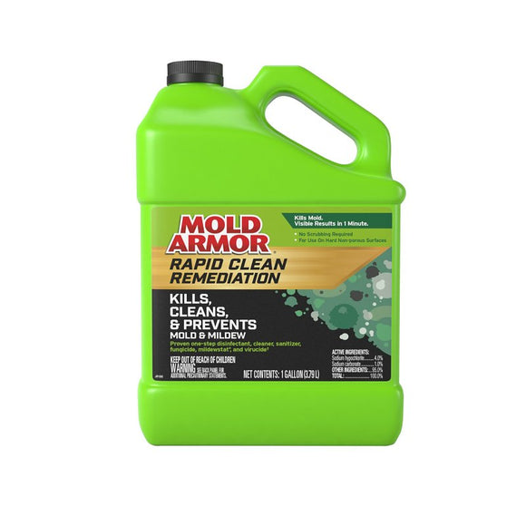 Mold Armor FG591 Remediation Mold Removal, 1 gal, Liquid, Bleach, Clear