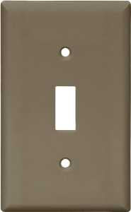 WALL PLATE 1 GNG TGL NYLON BRN