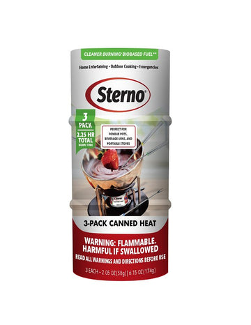 Sterno 20602 Cooking Fuel, 2.5 oz Can, 45 min Burn Time