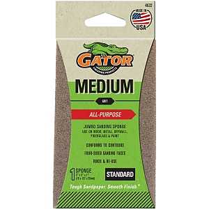 SANDING SPONGE 3X5X1IN MEDIUM 