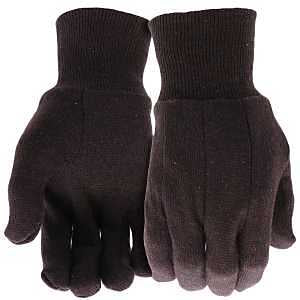GLOVE JERSEY 8 OZ BROWN LARGE 