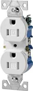 RECEPTACLE DPLX WHITE 15A/125V