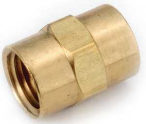 COUPLING BRASS BARSTOCK 1/4   