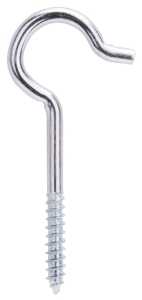 HOOK CEILING STL NO 6 BRT ZNC 