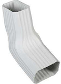 ELBOW GUTR VINYL WHT 2X3IN    
