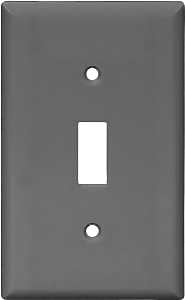 WALL PLATE 1 GNG TGL NYLON BLK