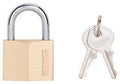 PADLOCK BRASS 13/16W SHKL VC  