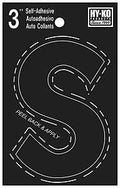 LETTER HOUSE S 3IN  VINYL BLK 