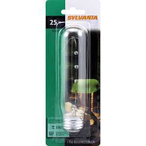 BULB TUB CLR T10 MED AL BS 25W