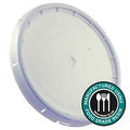 FOODSAFE LID GASKETED WHITE   