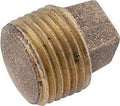 PLUG SOLID RED BRASS 1/8      