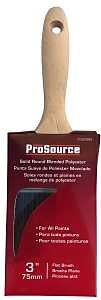 BRUSH FLAT SOLID RND POLY 3IN 