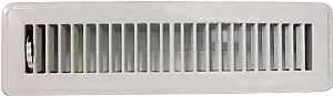 REGISTER FLOOR 2X14IN WHT     