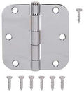 HINGE DR RD 3.5X3.5IN BRT CHM 