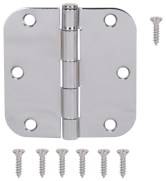 ProSource BH-102CH-PS Door Hinge, 3-1/2 in H Door Leaf, 3-1/2 in W Door Leaf, 2.2 mm Thick Door Leaf, 3-1/2 x 3-1/2 in