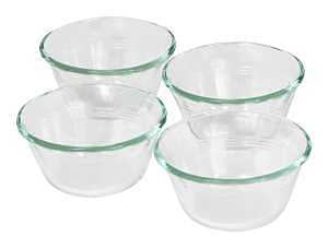 CUSTARD CUP SET GLASS CLR 6OZ 