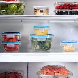 FOOD STOR CTNR SET PLASTIC CLR