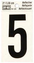 NUMBER HOUSE 5 2IN REFL BLK   