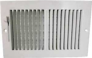 REGISTER SIDEWALL 2WY 10X6 WHT