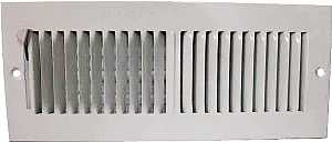 REGISTER SIDEWALL 2WY 12X4 WHT